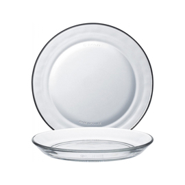 Teller LYS | Glas transparent  Ø 135 mm Produktbild