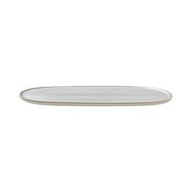 Platte flach NIVO MOON Steinzeug weiß 300 mm x 150 mm Produktbild
