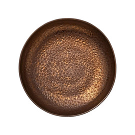 Teller tief NIVO METALLIC Steingut braun | gold Ø 220 mm Produktbild
