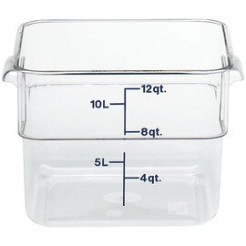 Vorratsbehälter CAMSQUARE Polycarbonat klar transparent 11,4 ltr Skala  L 310 mm  B 256 mm  H 210 mm Produktbild