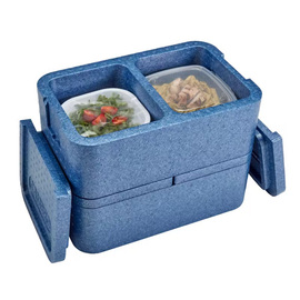 Lunchbox | 2 Fächer | EPP blau Produktbild 2 S