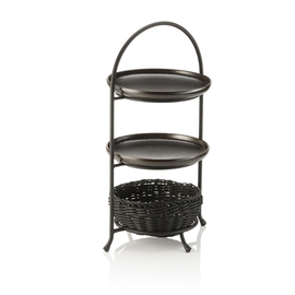 Etagère Stahl schwarz für 3 Teller Ø 22,5 - 27 cm Produktbild 1 S