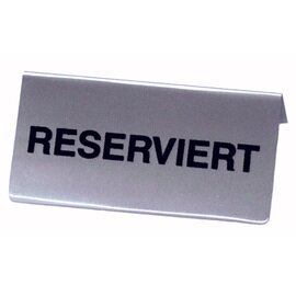 Reserviertschild • Reserviert • Edelstahl L 100 mm x 50 mm H 50 mm Produktbild