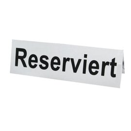 Reserviertschild Aufsteller • Reserviert 120 mm x 40 mm H 40 mm Produktbild