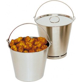 Eimer mit Skala Edelstahl 10 ltr  Ø 300 mm  H 270 mm Produktbild