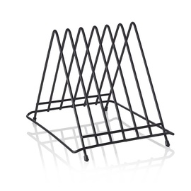 Schneidbrettständer schwarz 6 Fächer L 345 mm x 265 mm H 275 mm Produktbild