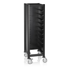 Tablettwagen schwarz für 10 EN-Tabletts Produktbild