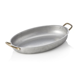 Servierpfanne STEEL & STYLE VINTAGE | Edelstahl | 310 mm x 220 mm H 45 mm Produktbild