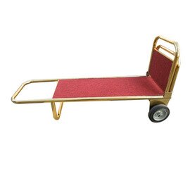 Gepäcktransportkarre "ECO", titanium gold, Teppichbodenbelag rot,  35,5 x  60 x H 112 cm Produktbild