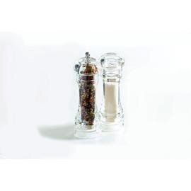 Salzmühlen-Set | Pfeffermühlen-Set Acryl transparent • Mahlwerk aus Keramik  H 180 mm Produktbild
