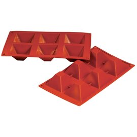 Backform  • Pyramide | 6 Mulden | Muldenmaß 70 x 70 x H 40 mm  L 300 mm  B 175 mm Produktbild