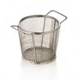 Servier-Frittierkorb Edelstahl Ø 95 mm H 85 mm 2 Griffe Produktbild