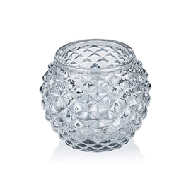 Teelichthalter Ball Smoke Grey Glas Ø 75 mm H 60 mm Produktbild