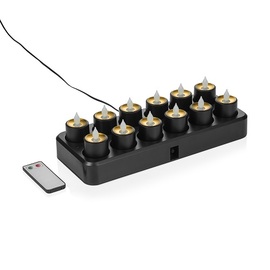 LED Teelichter YUYU, 30 x 14 x 3 cm, wiederaufladb Produktbild
