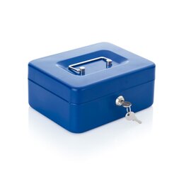 Geldkassette blau Schließsystem mechanisch  L 240 mm Produktbild