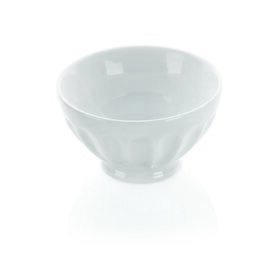 Schale 400 ml Porzellan weiß mit Relief  Ø 130 mm  H 74 mm Produktbild