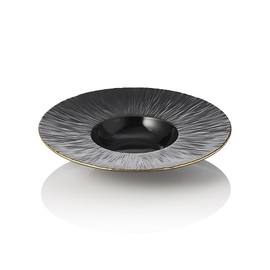 Pastateller MAYA KURO Porzellan | schwarz Ø 240 mm H 60 mm Produktbild