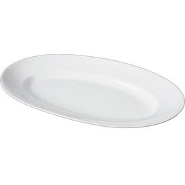 Platte Porzellan weiß oval | 570 mm  x 310 mm Produktbild