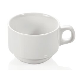 Obertasse 180 ml Porzellan weiß Produktbild