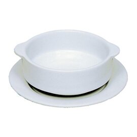 Suppentasse mit Untertasse Porzellan weiß Ø 110 mm Produktbild