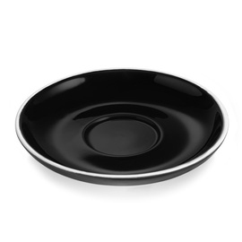 Doppiountertasse ITALIA BLACK Porzellan Ø 155 mm Produktbild