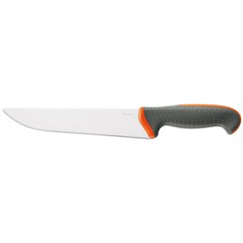 Blockmesser gerade Klinge glatter Schliff | schwarz | orange | Klingenlänge 22 cm Produktbild