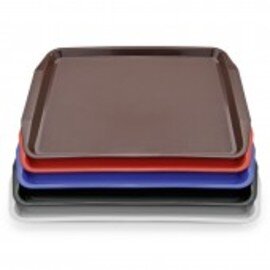 Tablett rot rechteckig | 443 mm  x 315 mm Produktbild