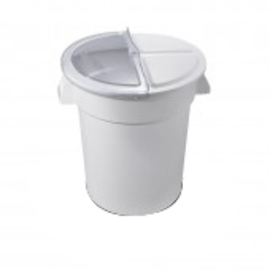 Zutatenbehälter | Lagerbehälter weiß 38 ltr Ø 400 mm H 430 mm Produktbild
