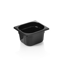 Gastronorm Behälter GN 1/6 | GN 96 BLACK | Polycarbonat schwarz H 100 mm Produktbild