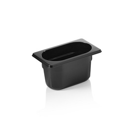 Gastronorm Behälter GN 1/9 | GN 96 BLACK | Polycarbonat schwarz H 100 mm Produktbild