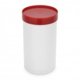 Vorratsbehälter mit Deckel Polypropylen weiß rot 2 ltr Produktbild 0 L