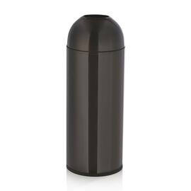 Abfalleimer Edelstahl | schwarz | 30 ltr | Ø 320 mm H 830 mm Produktbild
