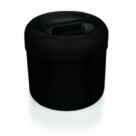 Eiseimer 4 ltr Kunststoff schwarz doppelwandig  Ø 210 mm  H 230 mm Produktbild