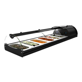 Buffet-Kühlvitrine Self-Service Tapas 6 mit 6 GN 1/3 Behältern - 40 mm Produktbild