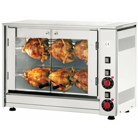 Elektro-Hähnchengrill E-6P | 700 mm  x 360 mm  H 530 mm | 2 Spieße Produktbild