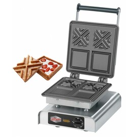 Waffeleisen eco X-Waffel I  | Waffelgröße 108 x 108 x H 20 mm (2x)  | 2200 Watt 230 Volt Produktbild