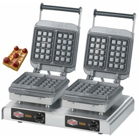 Waffeleisen eco Brüsseler Waffel II  | Waffelgröße 165 x 105 x H 28 mm (4x)  | 4400 Watt 400 Volt Produktbild