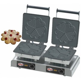 Waffeleisen eco Herzwaffel, groß II  | Waffelgröße Ø 210 x H 5 mm (2x)  | 4400 Watt 400 Volt Produktbild