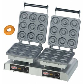 Waffeleisen eco Dony Donut II antihaftbeschichtet  | Waffelgröße Ø 80 mm (18x)  | 4400 Watt 400 Volt Produktbild