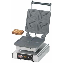 Waffeleisen|Sandwichmaker ECO antihaftbeschichtet  | Waffelgröße 115 x 125 x H 25 mm (4x)  | 2200 Watt 230 Volt Produktbild