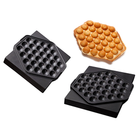 Backplattensatz SWiNG-BACKSYSTEM Bubble Waffel antihaftbeschichtet | Waffelgröße 180 x 203 x 24 mm Produktbild