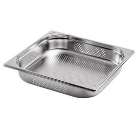 Gastronormbehälter GN 2/3 x 100 mm | 9 ltr | Edelstahl TOP LINE Saro gelocht Produktbild