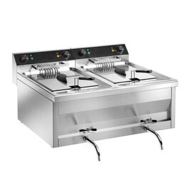 Friteuse GASTROLINE 12+12V | 2 Becken 2 Körbe 24 ltr | 400 Volt 18 kW Produktbild