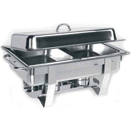 Chafing-Dish Modell Anouk 2, Edelstahl, hochglanzpoliert, inklusive 2 x 1/2 GN-Behälter Produktbild