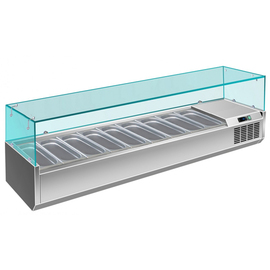 Aufsatzkühlvitrine VRX 2000/380 passend für 9 x GN 1/3 - 150 mm Produktbild