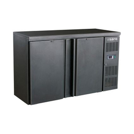 Barkühler BC 2100 schwarz | 2 Volltüren | Umluftkühlung Produktbild
