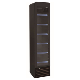 Getränkekühlschrank DK 134 PRO ROUND schwarz mit Glastür | 130,0 ltr | Statische Kühlung Produktbild