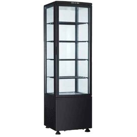 B-WARE | Umluftkühlvitrine SVEN schwarz 235 ltr 230 Volt | 3 Borde Produktbild