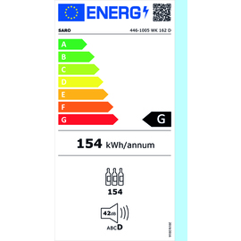 Weinkühlschrank WK 162D Glastür Produktbild 1 L