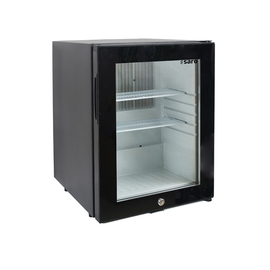 Minibar MB 40 G schwarz mit Glastür 36 ltr | Absorberkühlung Produktbild